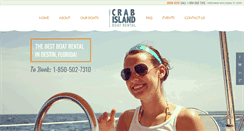 Desktop Screenshot of crabislandboatrentals.com